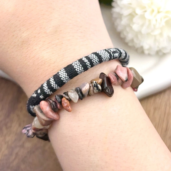 Peach Moonstone Pendant Moonstone Necklace Pure Sterling Silver 925 Set Lot - Picture 9 of 11